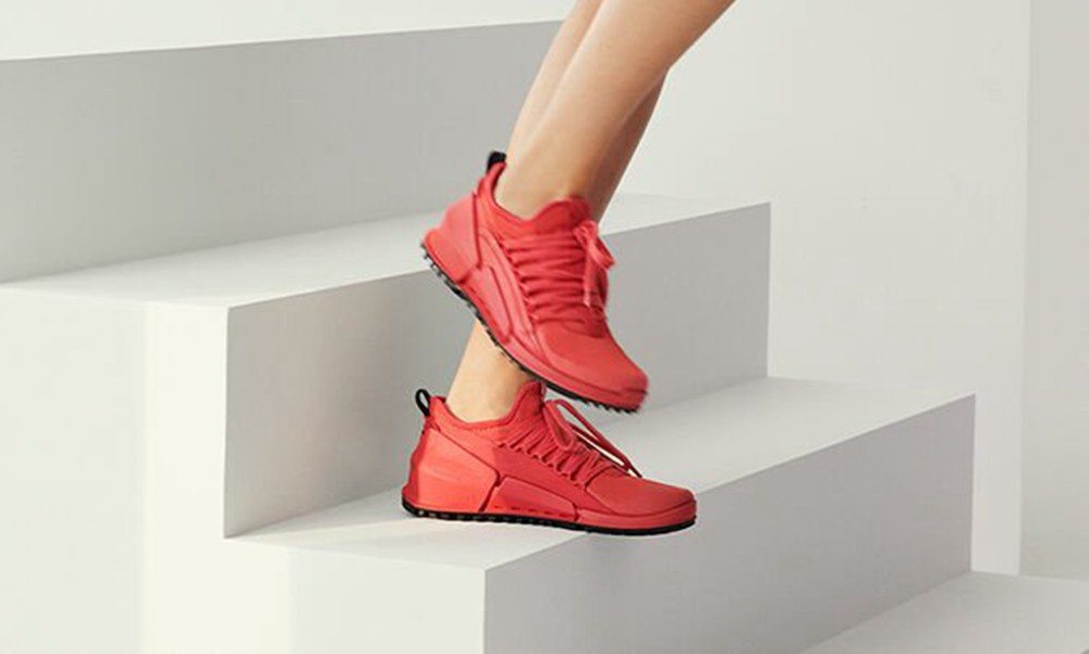 Tenis Mujer - ECCO Biom 2.0 Bajos Tex - Rojos - ORJ946201